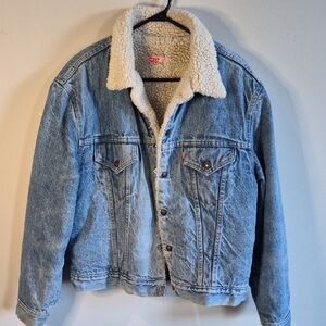 Levi's Cream Sherpa Jacket